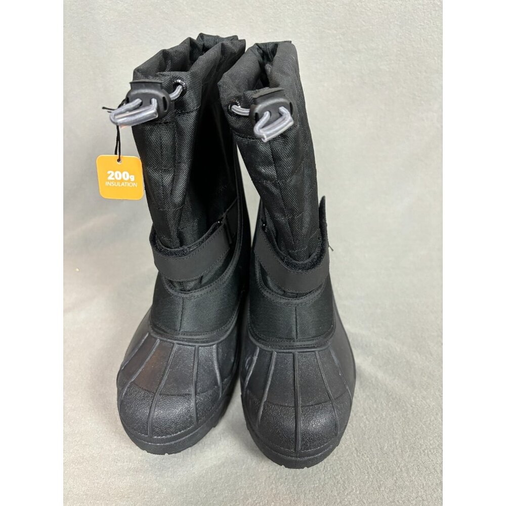 Columbia Powderbug Plus II Kids' Waterproof Snow Boots boys Black 5 NWOB - Picture 3 of 6